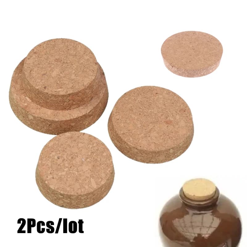 2 Pz/lotto Lab Top DIA 74mm-103mm Legno Grande Sughero Thermos Bottiglia Tappo Olio Essenziale Budino Bottiglia di Vetro coperchio