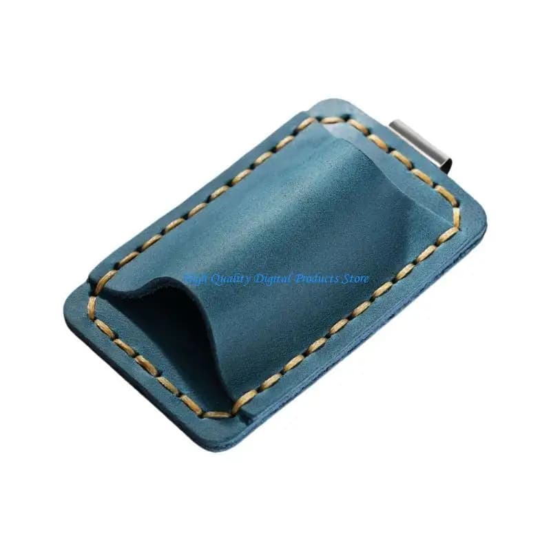 U2JE Leather Pen Holder with Clip 1.7x2.8Inch Pen Holder Holder Single Slot for Journals Notebook Planner Folder Clipboard