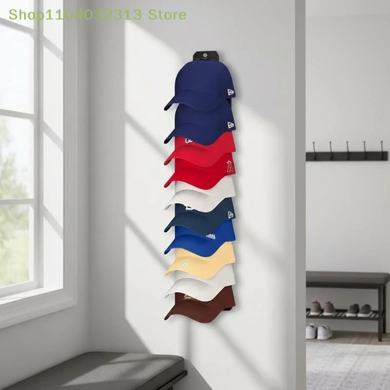 1 Set Baseball Caps Organizer Closet Cap Rack Hat Organizer For Baseball Caps Space Saving Sundries Storage For Door Closet