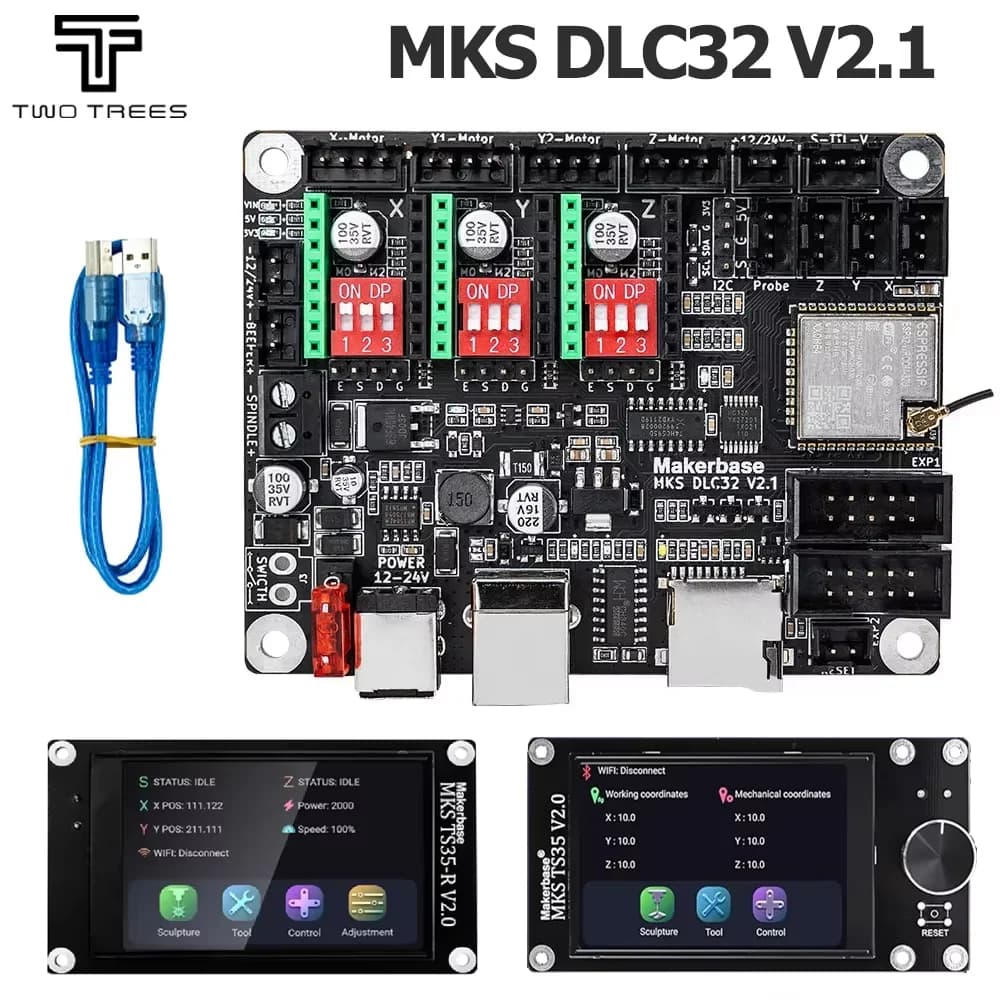 MKS DLC32 V2.1 Offline Controller Board 32bits ESP32 WIFI GRBL Motherboard for laser engraving machine