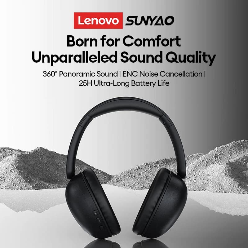 Choice Lenovo LS201 Wireless Bluetooth Gaming Headset 0.035s Ultra Low Latency Noise Reduction Earphone Foldable Sport Headphone