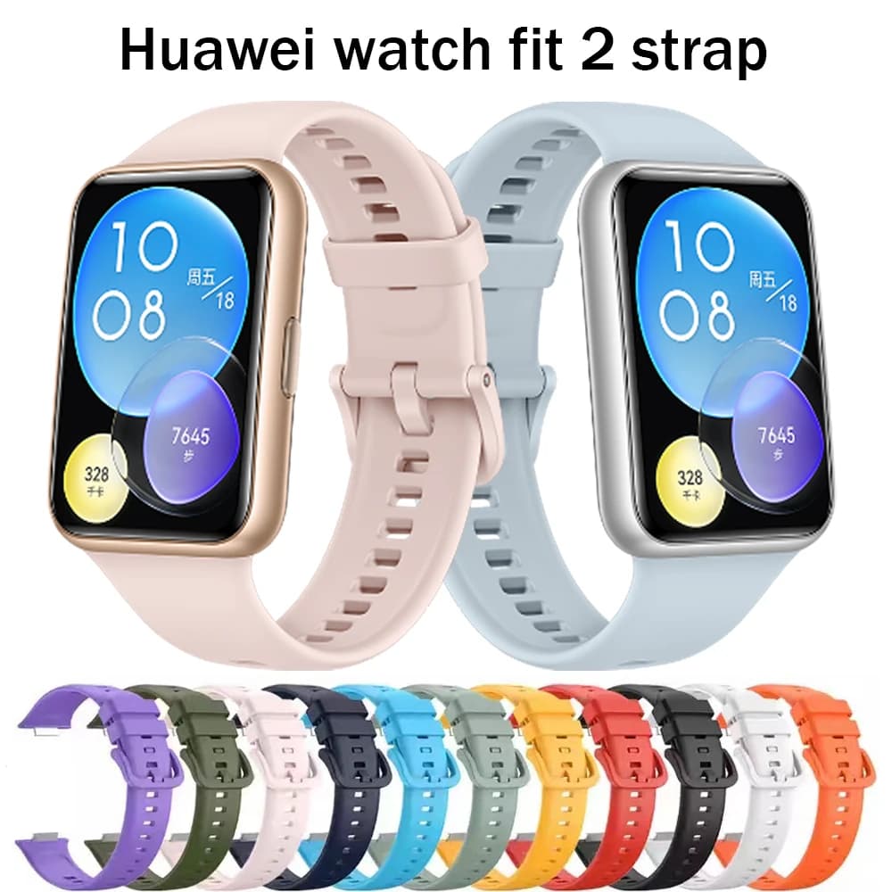 Cinturino in silicone per Huawei Watch Fit 2 Cinturino Smartwatch Accessori Cinturino di ricambio Bracciale Correa Cinturino Huawei Watch fit2