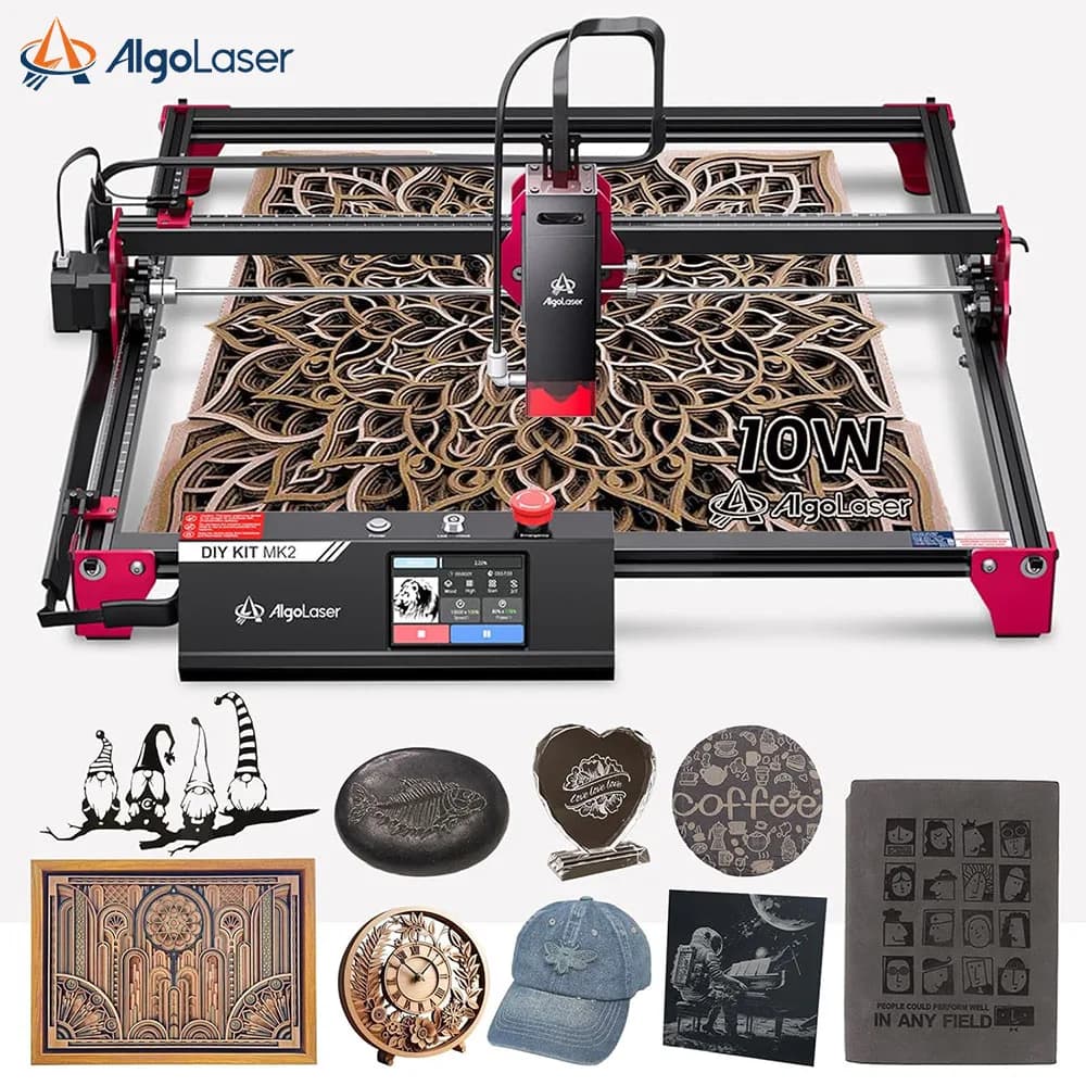 AlgoLaser Laser Engraver Taglierina With Offline Control Wifi/touch Screen 3.5 Inch Laser Engraving Machine 10 W CNC Machine