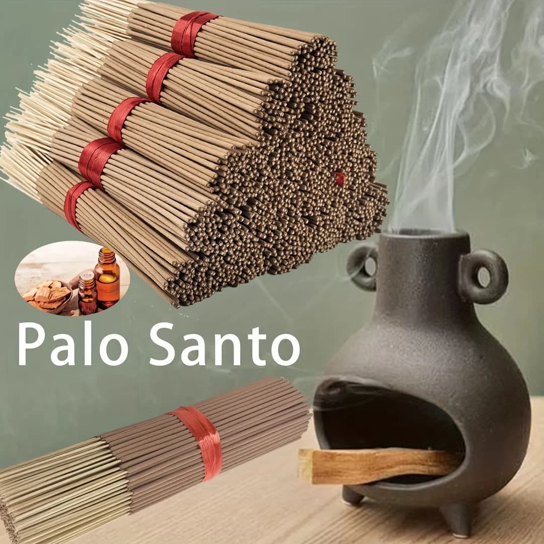 Bastoncini di incenso premium di Palo Santo peruviano all'ingrosso, dimensioni 8,66 pollici, realizzati con polvere di incenso, con profumo di Palo Santo, adatti per casa, ufficio, yoga, meditazione, dopo i pasti, lettura, musica e fragranza a lunga durata.