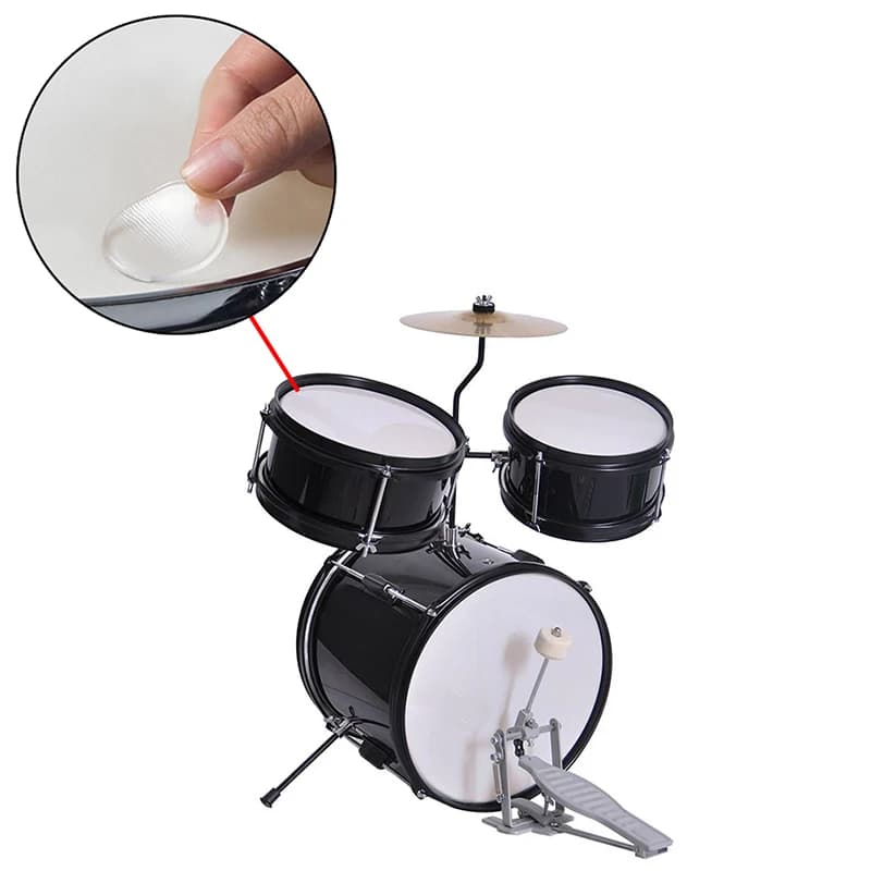 {YY28} 6 pezzi di gel di silicone per tamburo muto, silenziatore in gel di silicone, pratica silenziatore per strumento a percussione