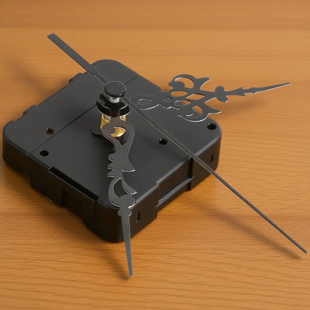 Set Meccanismo Orologio Invertito con Movimento Antiorario, Kit di Sostituzione Orologio da Parete Fai-da-te, Parti Motore a Batteria con Albero Lungo
