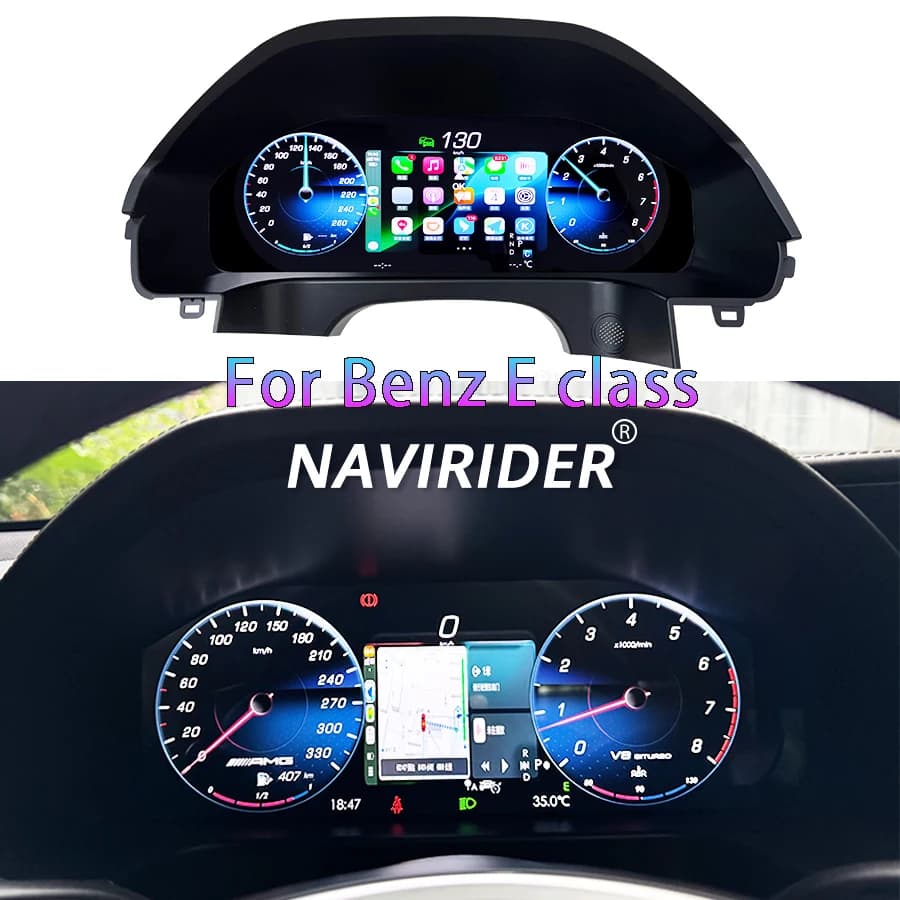 For Mercedes Benz E Class W212 2013 - 2016 Cluster LCD Tachymeter Digital Instrument Smart Dasher Update Cluster 12.3 Inch