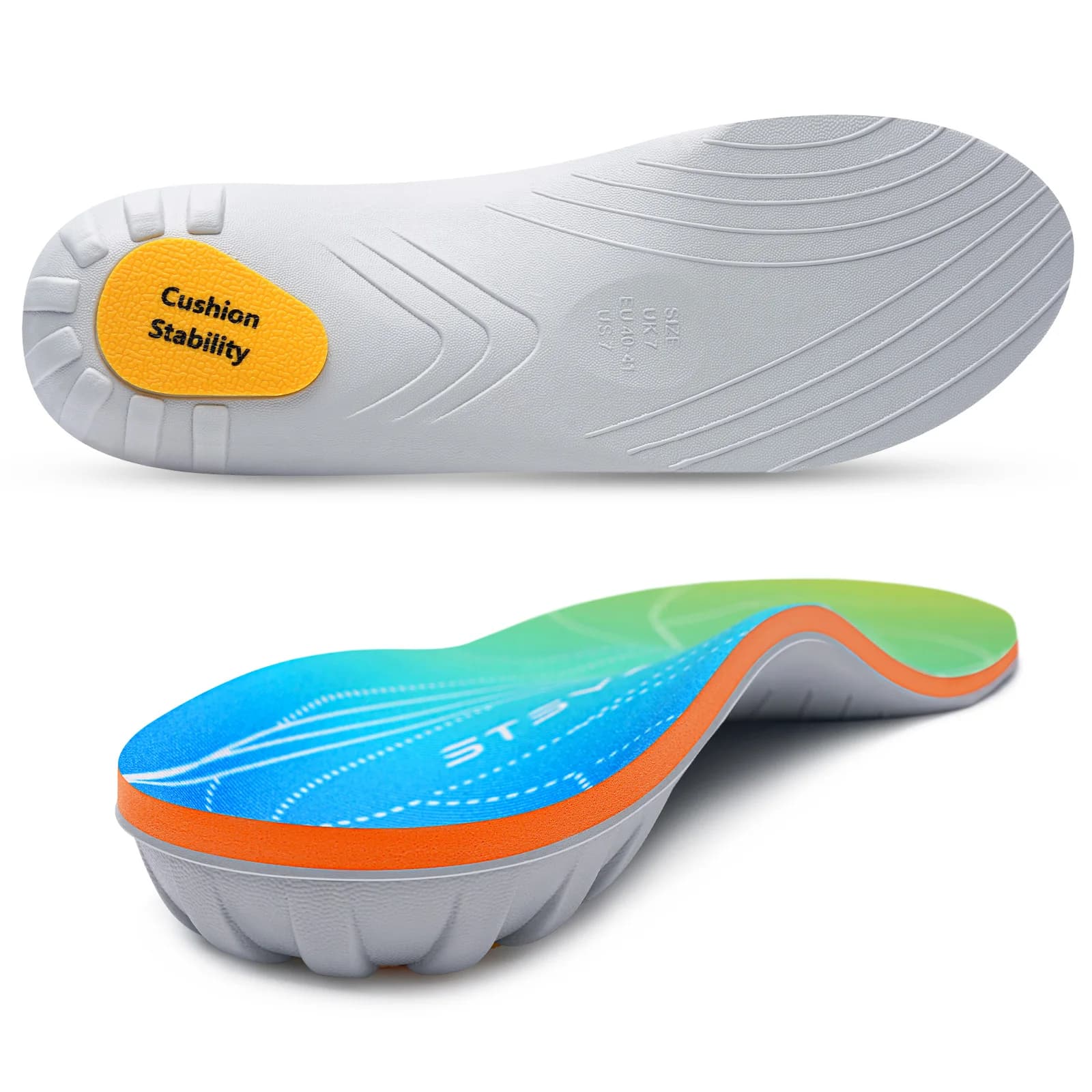 iFitna Orthopedic Shoe Socket for Relief from Plantar Fascites Metatarse Pain Flat Feet Support for Arch Plantar Insert for Men and Women Standing All Day