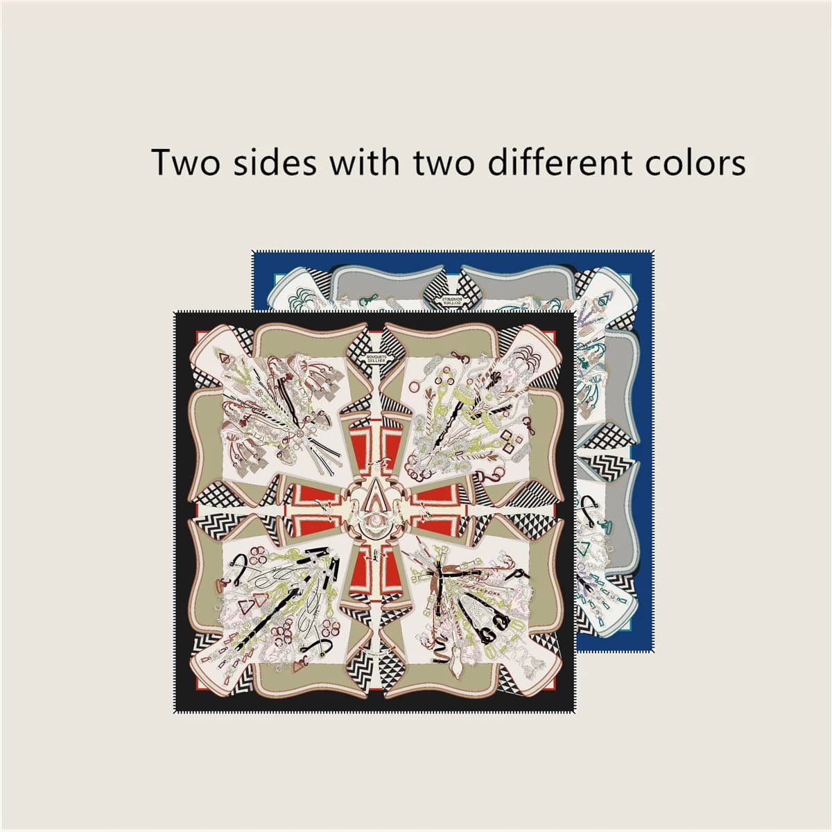 Deisgner Sciarpa double face di lusso in twill di seta con rotolo a mano 70 cm Bandane quadrate da donna Scialli per la testa e il collo Regali di Natale
