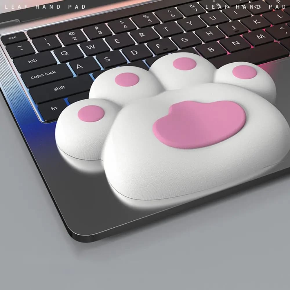 Simpatico poggiapolsi per gatti, protezione per le mani, supporto per il gomito antiscivolo, morbido e ergonomico poggiapolsi per mouse