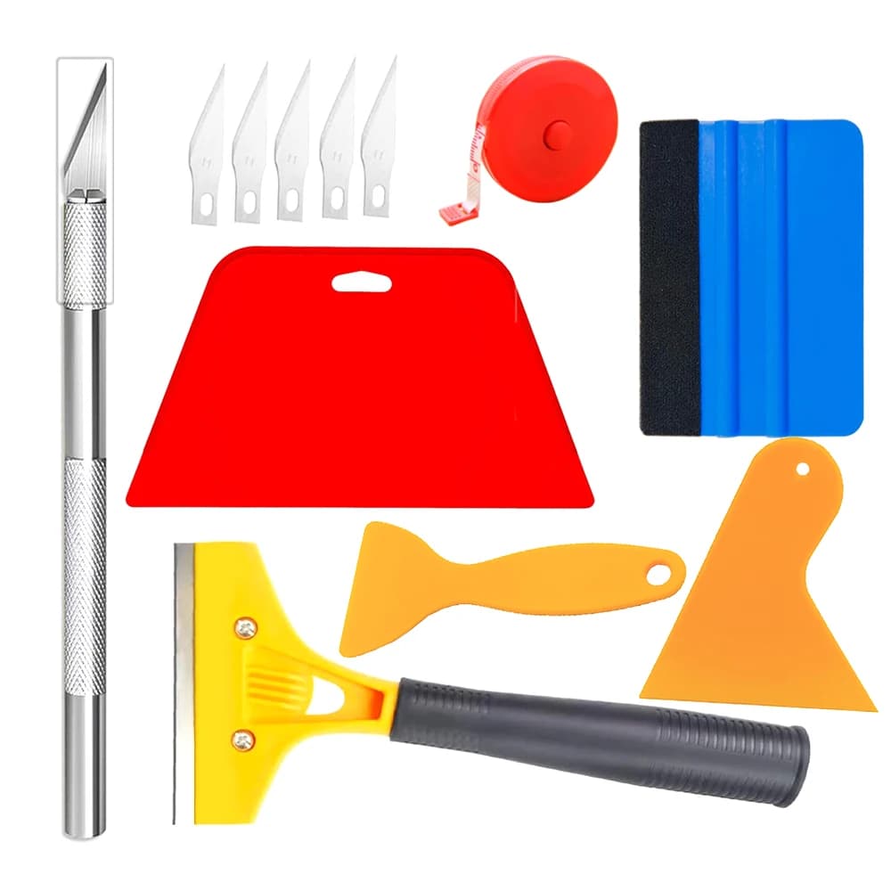Kit di Strumenti TOFAR per Wrapping Auto, Spatola per Vinile, Raschietto per Pellicola Oscurante Finestrini, Taglierina per Adesivi, Accessori per Styling Veicoli