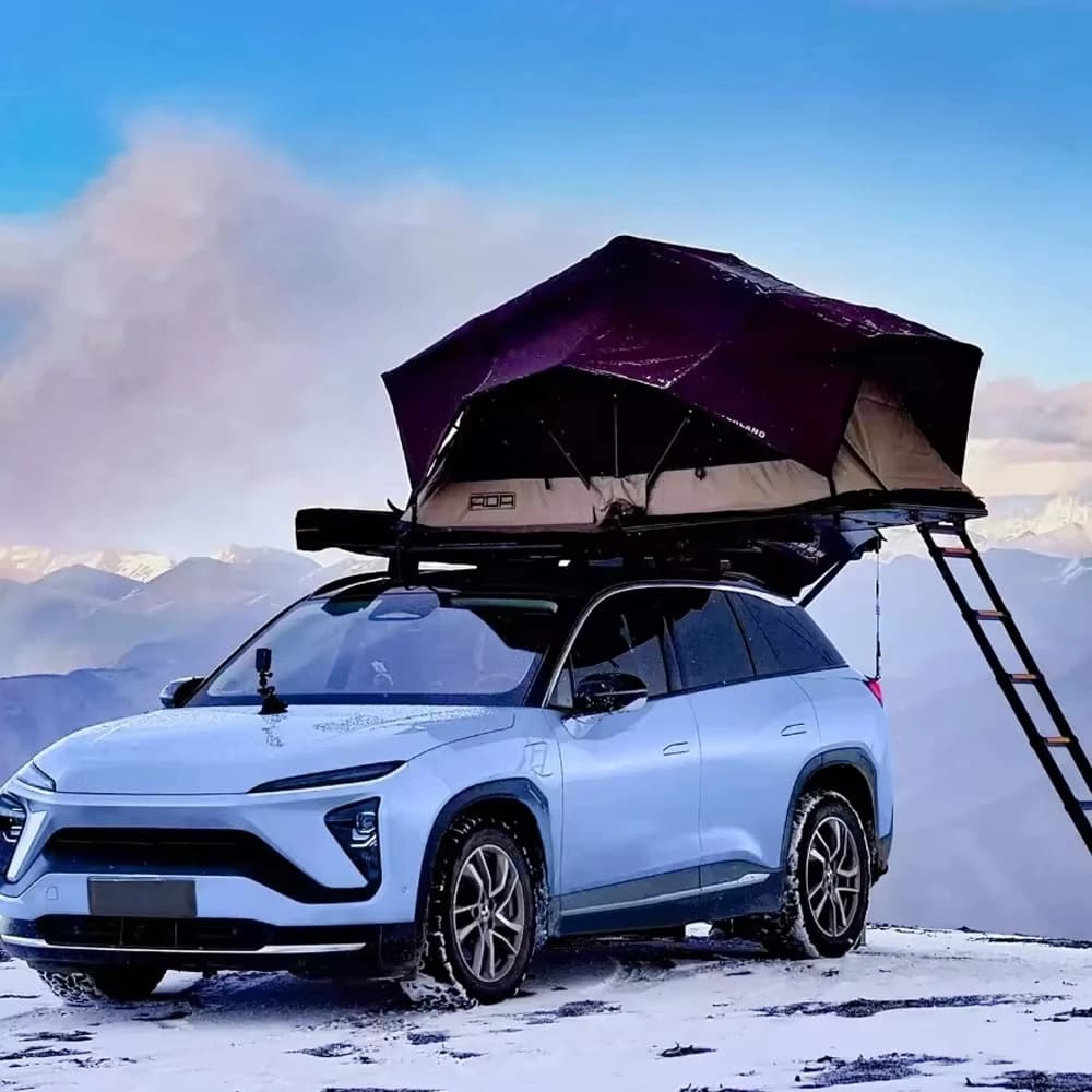 Tenda da Tetto Overland Softshell Impermeabile per Campeggio 4X4 Fuoristrada, Tenda da Tetto per Camper