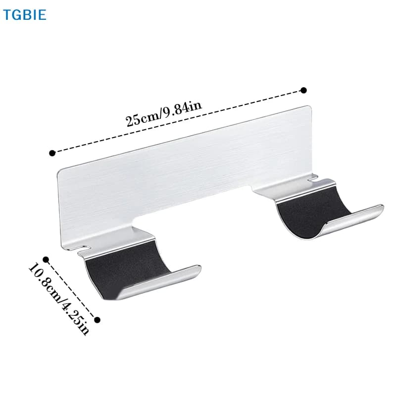 Support for hair dryer, without drilling, stainless steel, for hair styling plates and accessories