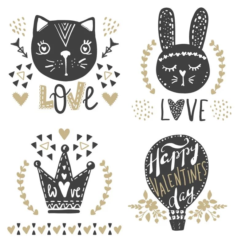 Divertenti gatti Conigli Timbri trasparenti Scrapbook Decorazione Timbri Planner Diario Cat Message Francobolli Notebook