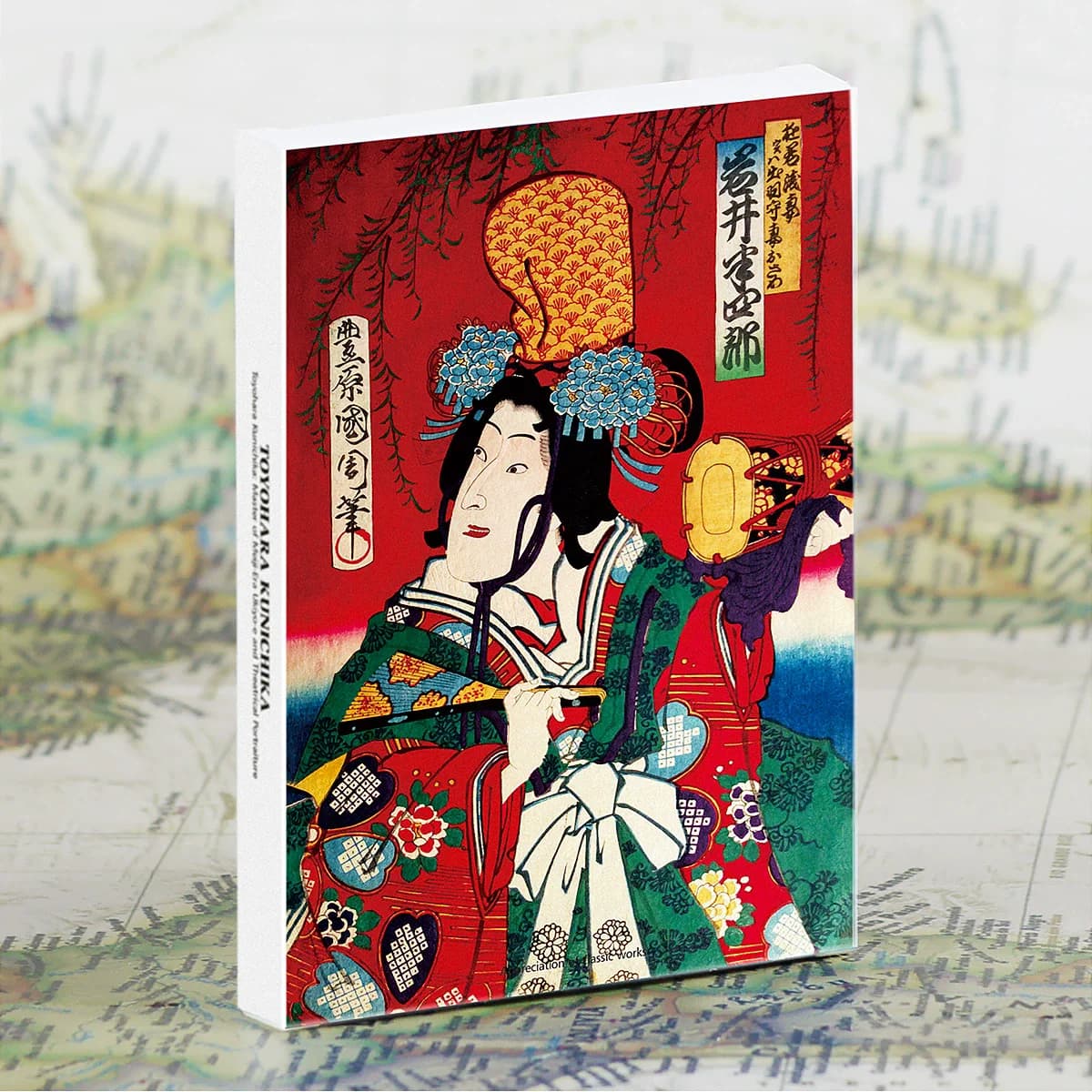 30Pcs/Set Toyohara Kunichika Ukiyo-e Postcards Japanese Vintage Geisha & Kabuki Illustrations Art Cards for Scrapbooking