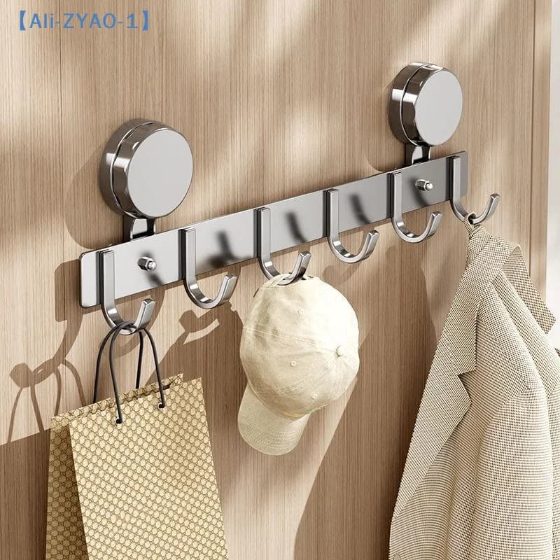 【ZYAO-1】Vacuum Suction Cup Hangers Removable No Drill Coat Hanger For Bathroom Bedroom Kitchen Multi-Purpose Suction Cup
