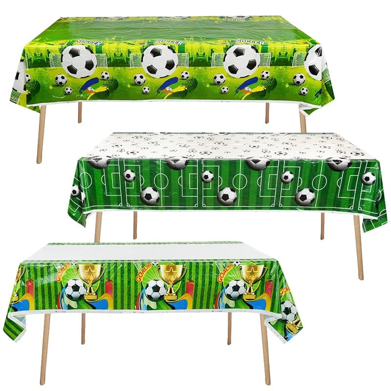 Tovaglia usa e getta per feste di calcio Calcio Sport a tema Forniture per feste di compleanno Decorazione per tovaglie Bomboniere per bambini Regalo