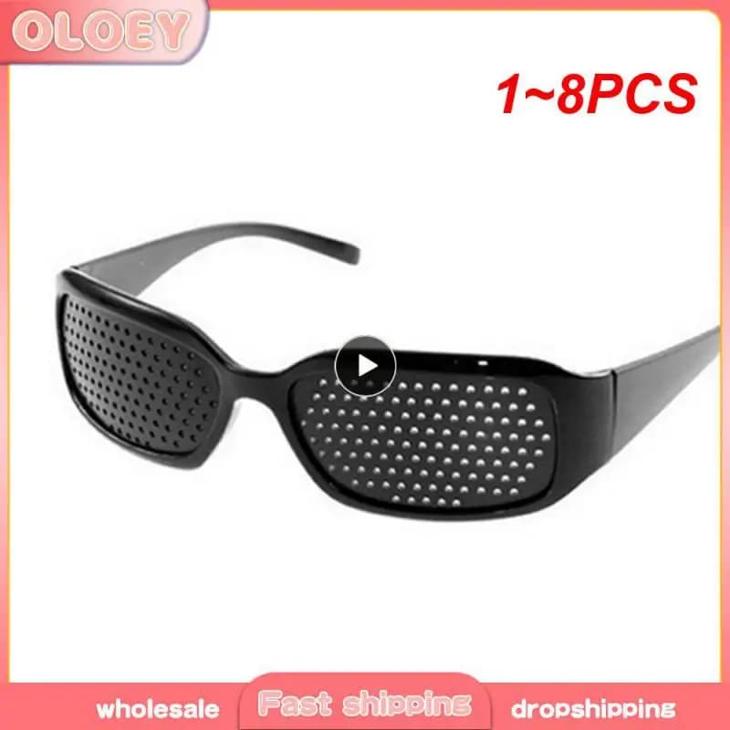 1 ~ 8PCS Stenopeic Eyeglasses for Ocular Training Unisex Sunglasses Outdoor Exercise Improves View Eyewear for Anti-fatigue View