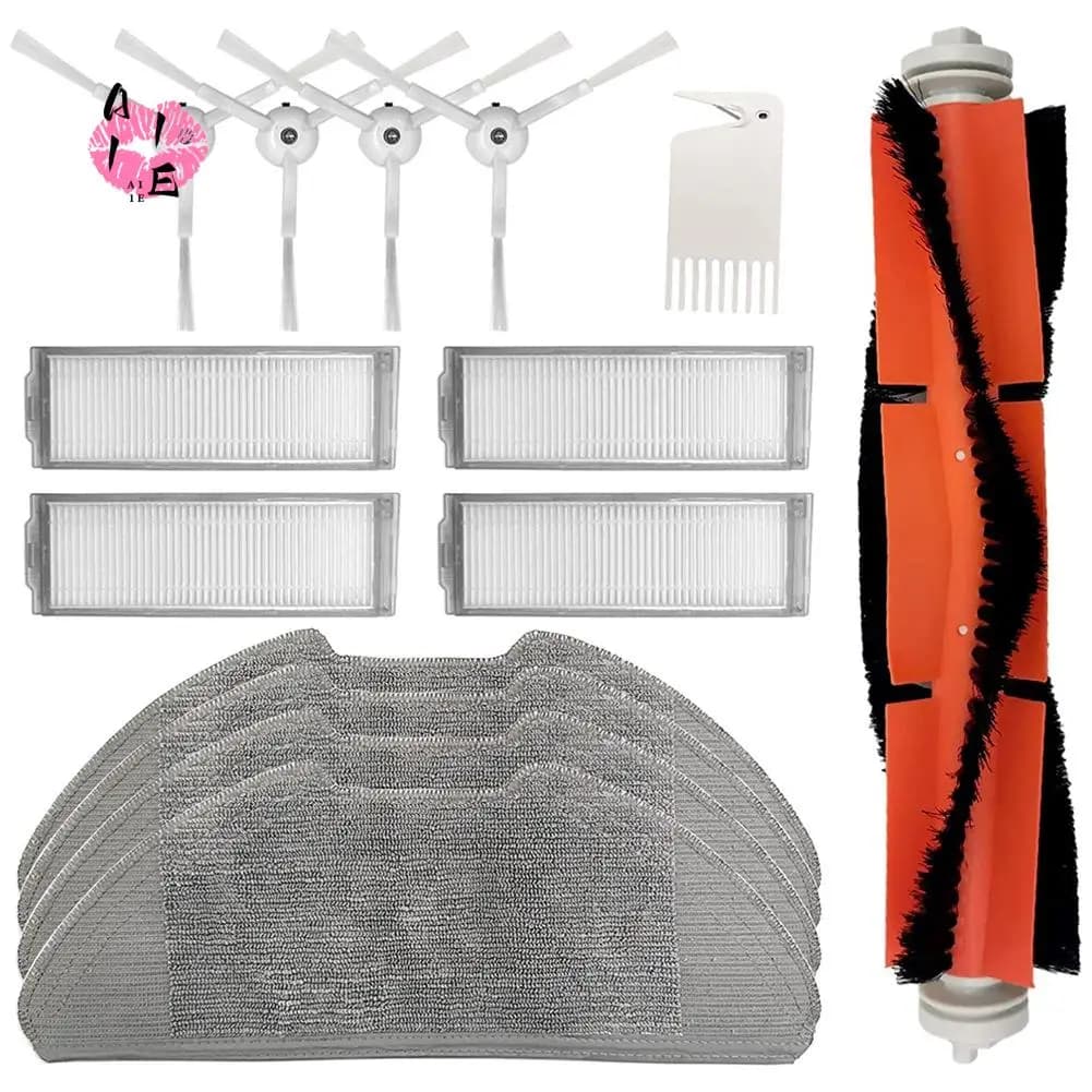 Set di Accessori per Robot Aspirapolvere Xiaomi Mi Robot Vacuum Mop 2 Pro, Spazzola Principale, Panni per la Pulizia, Filtro Hepa, Spazzola Laterale