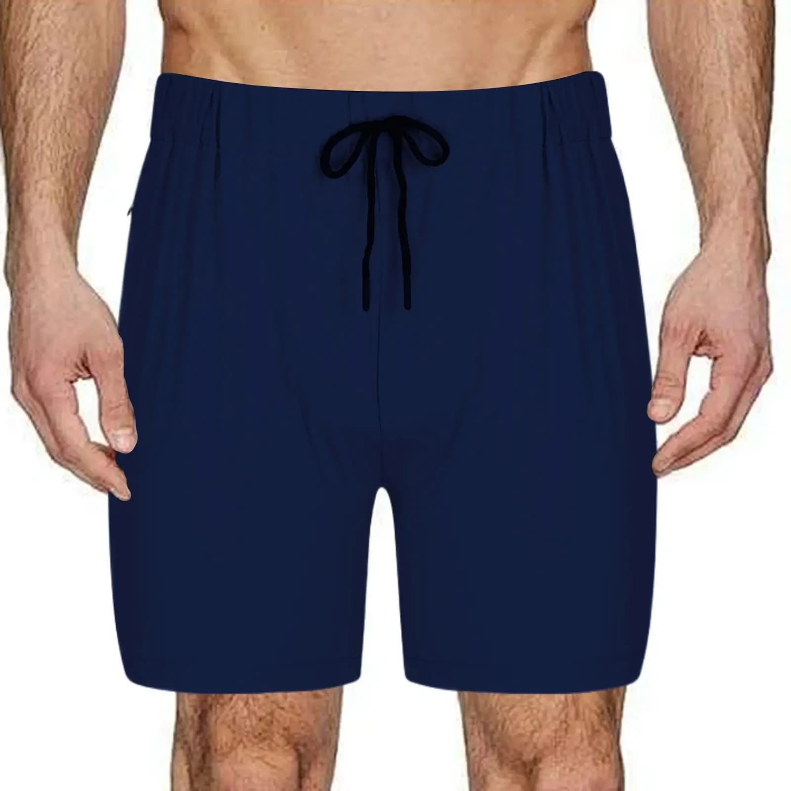 Pantaloncini Sportivi da Uomo Morbidi con Passante per Asciugamano, Asciugatura Rapida, con Tasche con Cerniera per Calcio e Spiaggia