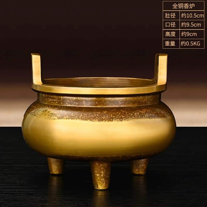 Supporto per soggiorno Buddha domestico in rame puro Guanyin God Of Wealth Stufa Joss-Stick Bruciatore di incenso Formica