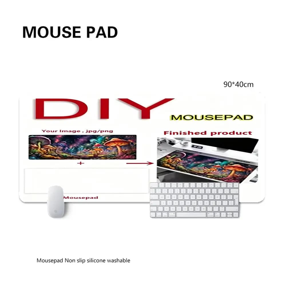 Tappetino per mouse stampato creativo personalizzato Tappetino da scrivania fai-da-te Tappetino per mouse extra large Tappetino per tastiera da gioco in gomma morbida Multi-dimensione