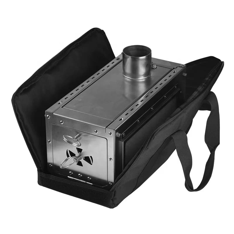 Outdoor Accessories Curtain Stove Foldable Portable 304 Stainless Steel Tent For Camping Hunting With Hot Tent