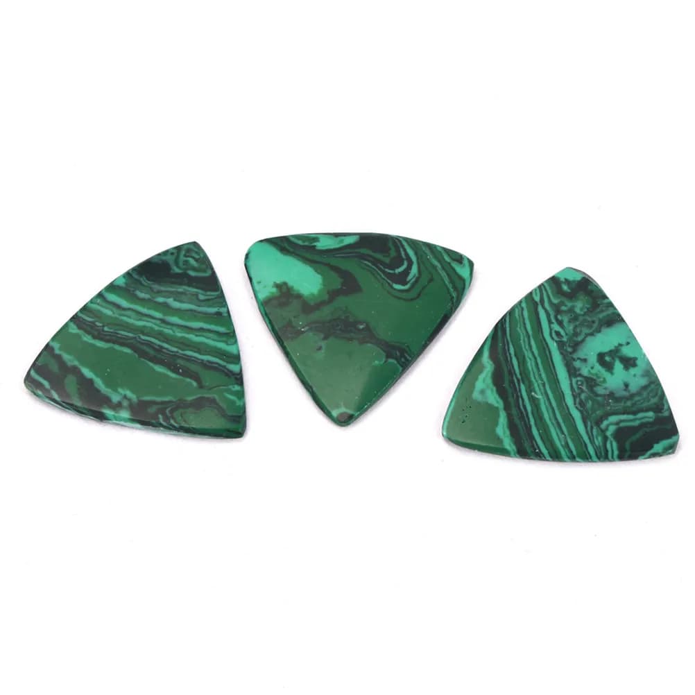 Plettri per chitarra in pietra naturale da 3 pezzi, con motivi delicati e lisci, plettri per chitarra rossi, sottili, leggeri e resistenti
