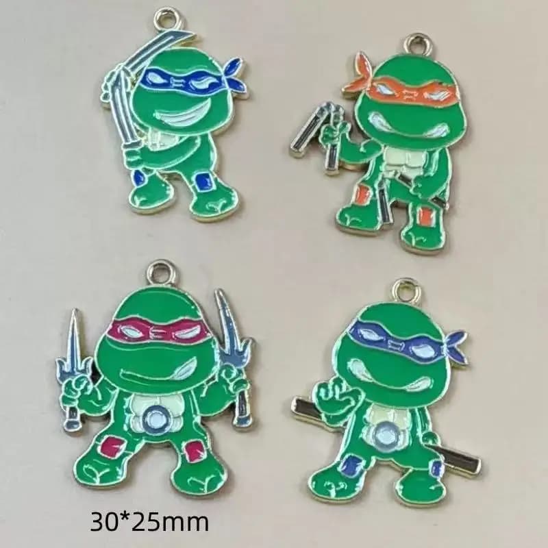 10Pcs/lot Cute Cartoon Enamel Charms Pendant for Cosplay DIY Earrings Jewelry Make Bracelet Earrings Handmade Accessory