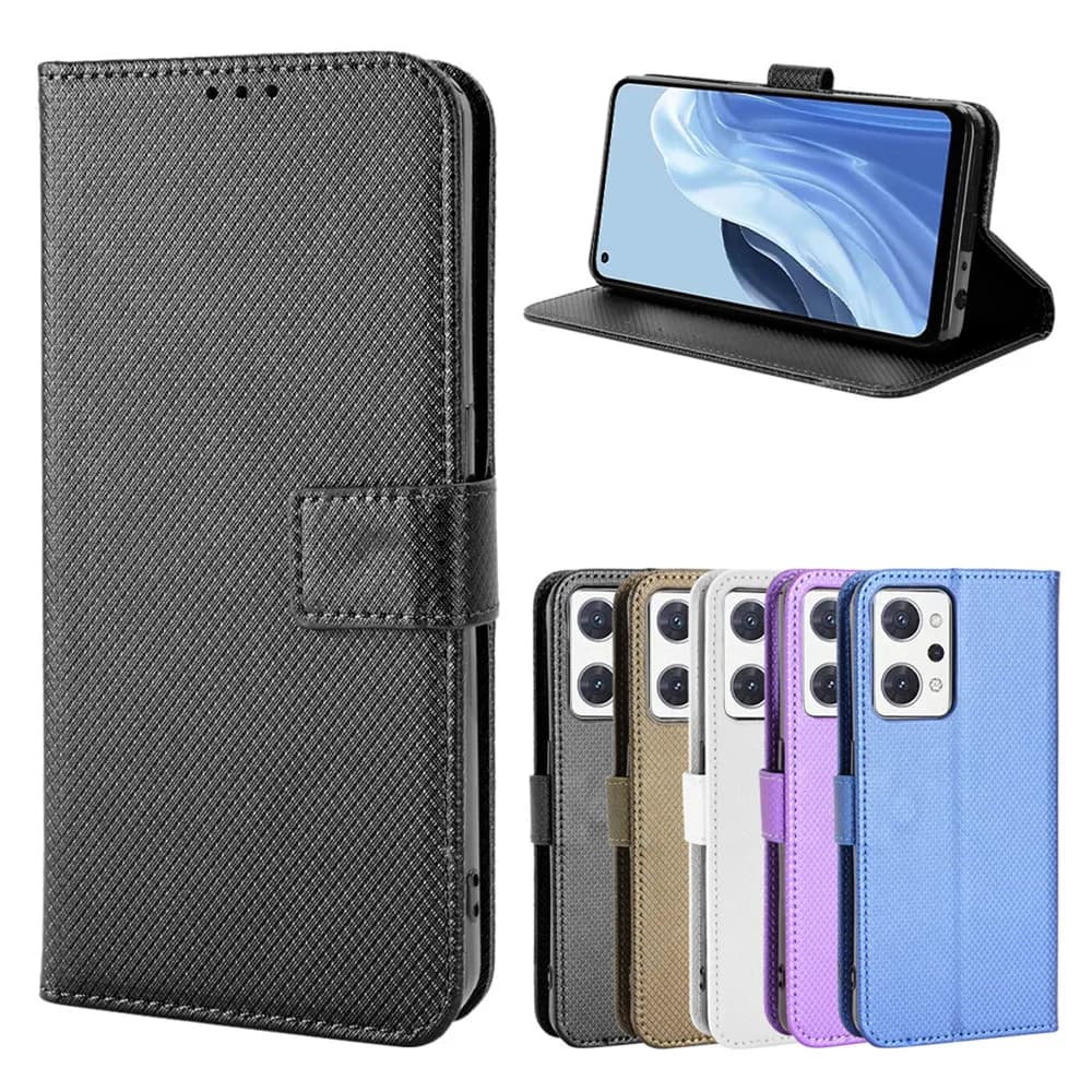 Custodia protettiva in pelle per OPPO Reno 7A Flip Stand Cover per OPPO Reno7A Wallet Card Stand Phone Coque