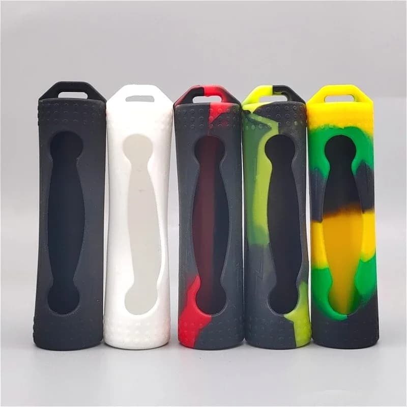 1PC 18650 21700 Custodia protettiva in silicone per batteria antiscivolo antiurto