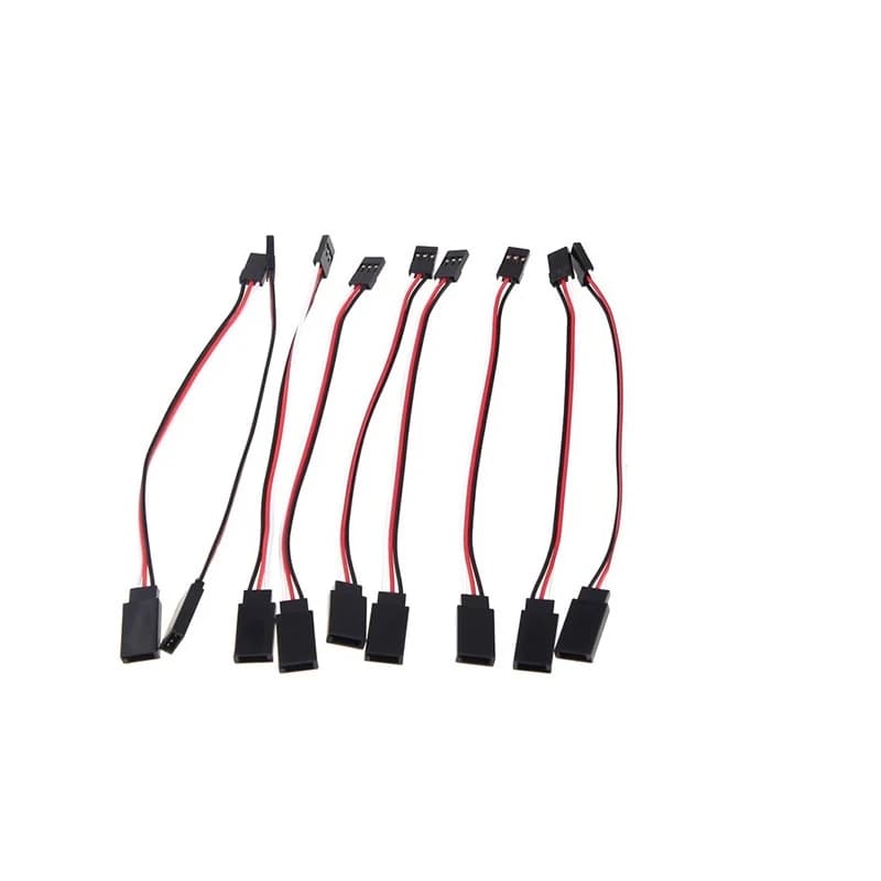5PCS RC Cavo di Prolunga Elicottero Telecomando Drone JR Spina di Controllo Servo Piombo Maschio a Femmina 10cm 20cm 30cm 50cm