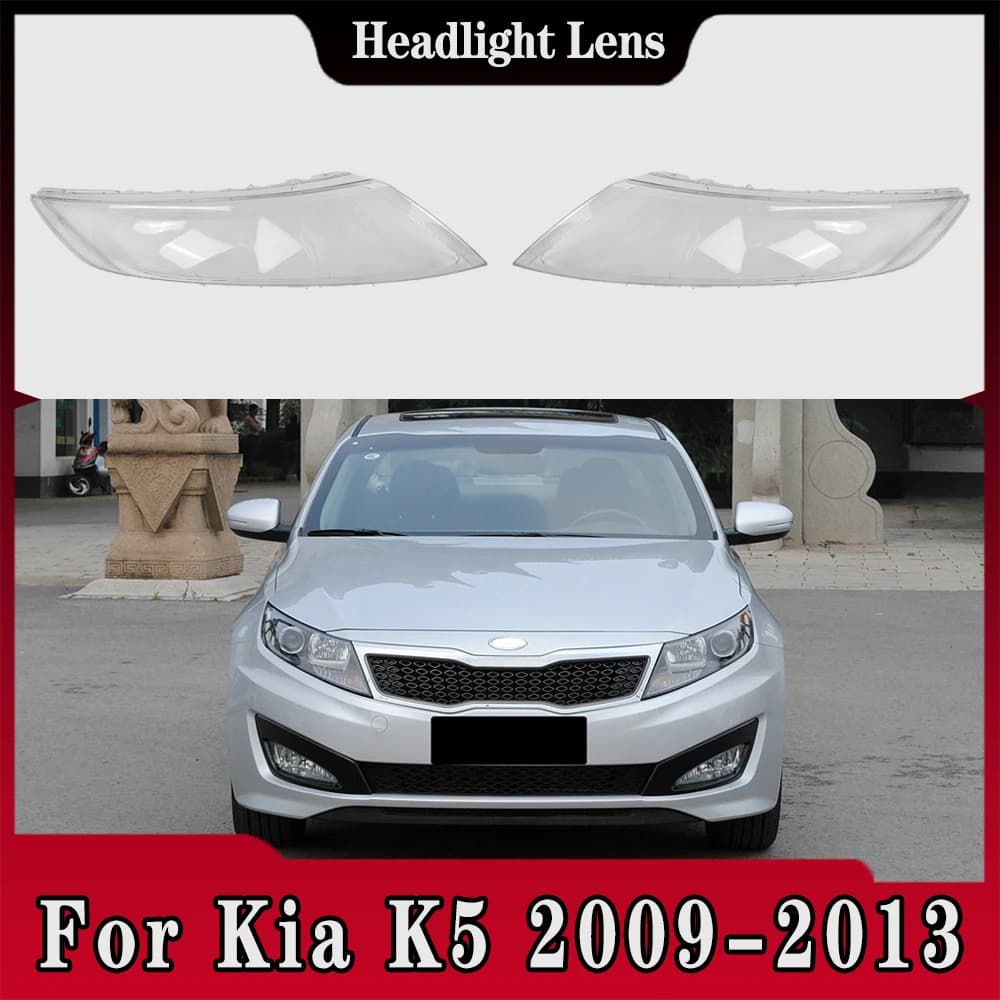 For Kia K5 2009 2011 2012 2013 Lightshade Transparent Lighthouse Plexiglass Replace Original Target Covers