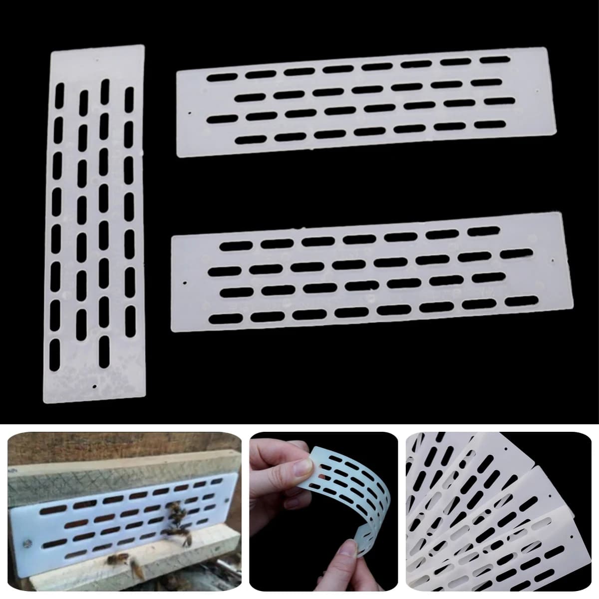 Bee Queen Prevent Escape Tablets White Plastic Alveare Anti Escape Spacer Frame Nido Door Professional Beekeeping Tools 20 Pieces