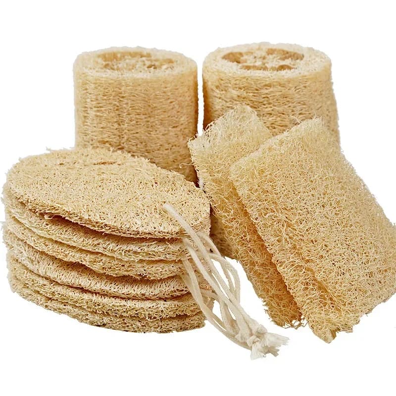 100% naturale luffa esfoliante corpo spugna luffa scrubber per il bagno cura della pelle nel bagno spa doccia spazzola da bagno corpo all'ingrosso