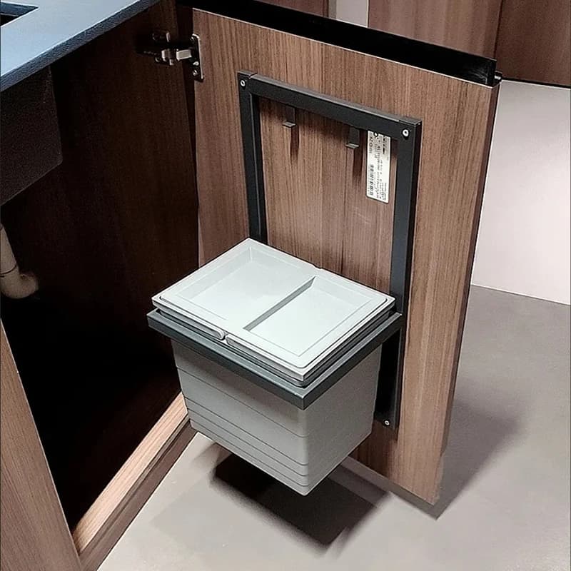 Pattumiera da cucina Grande pattumiera per riciclaggio di rifiuti alimentari sotto il lavello Cestino per rifiuti Armadio da cucina e contenitore per rifiuti domestici
