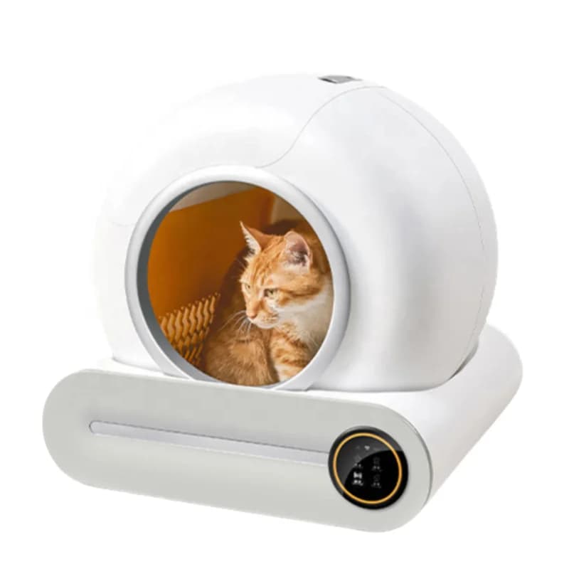Lettiera per Gatti Automatica Intelligente con Controllo WiFi e App, Silenziosa, Autopulente, Toilette Elettrica per Gatti