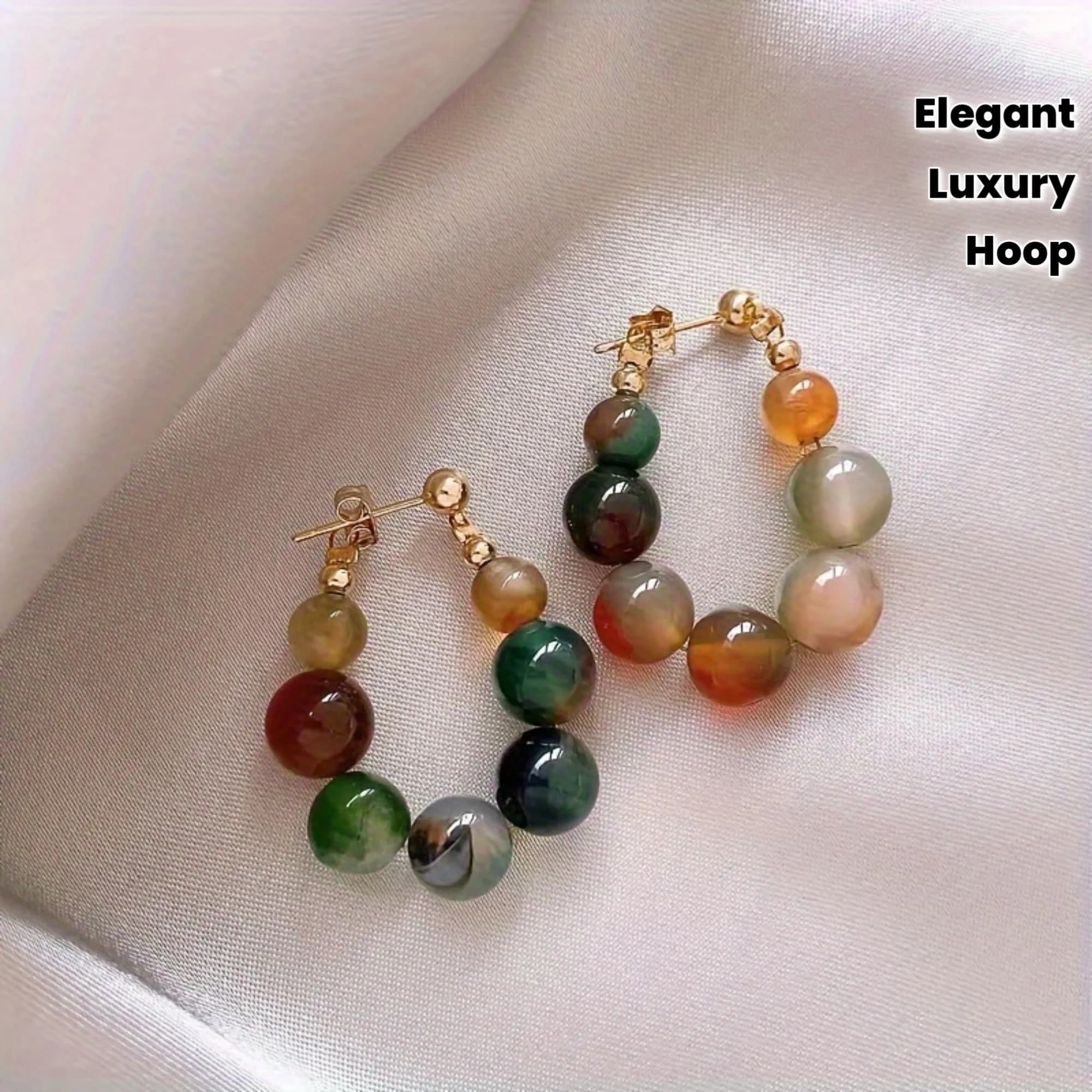 Orecchini a Cerchio Eleganti, Stile Lussuoso e Delicato, Regalo Perfetto per Donne, Gioielli alla Moda per Uso Quotidiano e Feste