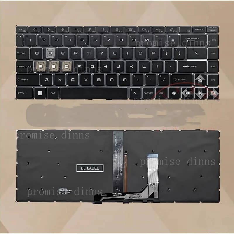 Tastiera retroilluminata M per MSI Thin 15 B12UC B12VE B13UC B13UDX B13VE B2RVE MS-16R8 US
