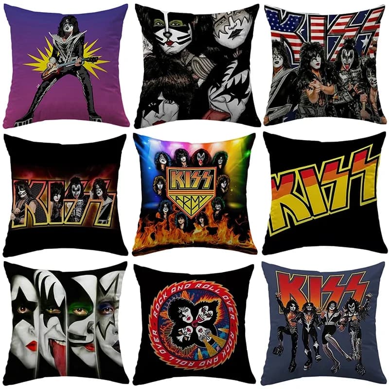Federa KISS Rock & Roll All Nite Party 40x40 pillow liner Dakimakura for gift wrap car