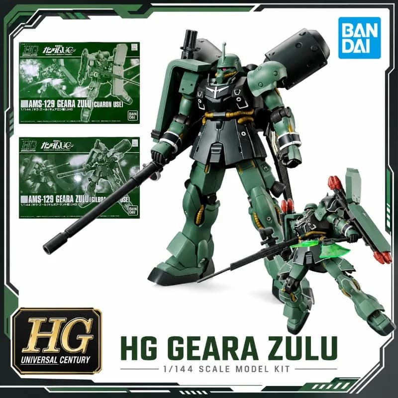 Original Bandai HG 1/144 Geara Zulu Gilboa Cuaron Premium PB Limited Mecha Plastic Model Kit Action Figure Collection Hobby Toy