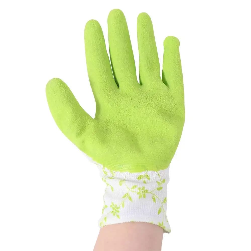 3 paia di guanti da giardinaggio creativi e traspiranti, comodi guanti in schiuma di lattice stampati, guanti da lavoro impermeabili e antiscivolo per esterni