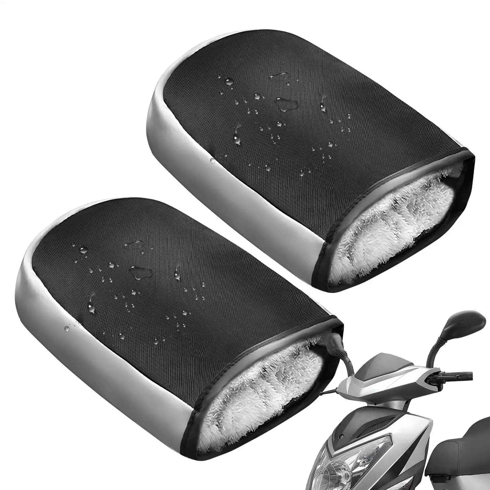 Guanti da manubrio per moto Manopole per manubrio invernali per bici elettriche Guanti termici riflettenti caldi Guanti da manubrio per bicicletta per moto