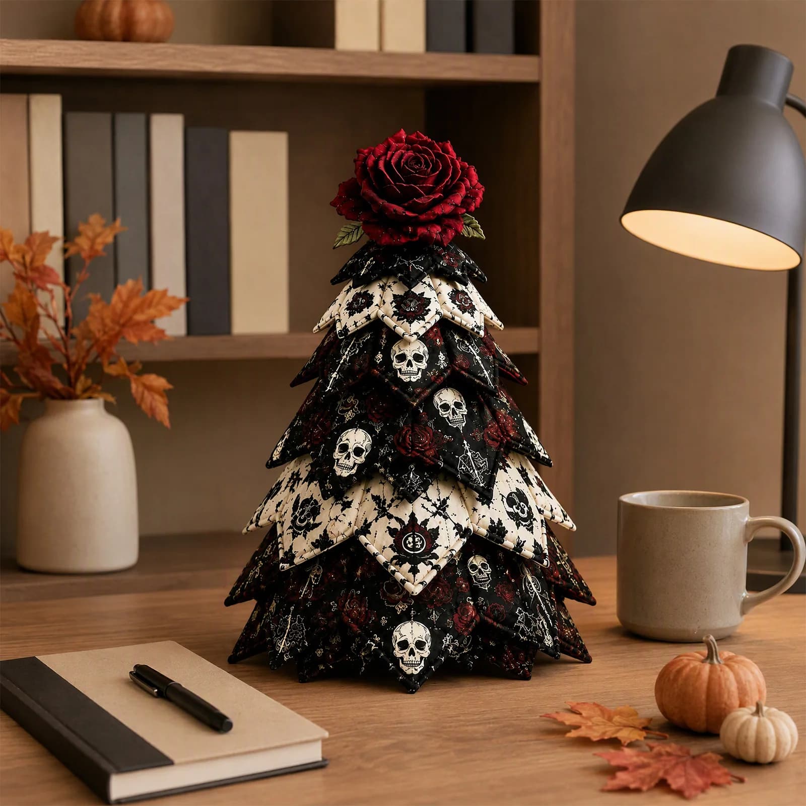 3D Sewing Craft Kit Halloween Quilted Fabric Tree DIY Project for Beginners Holiday Decor Gift