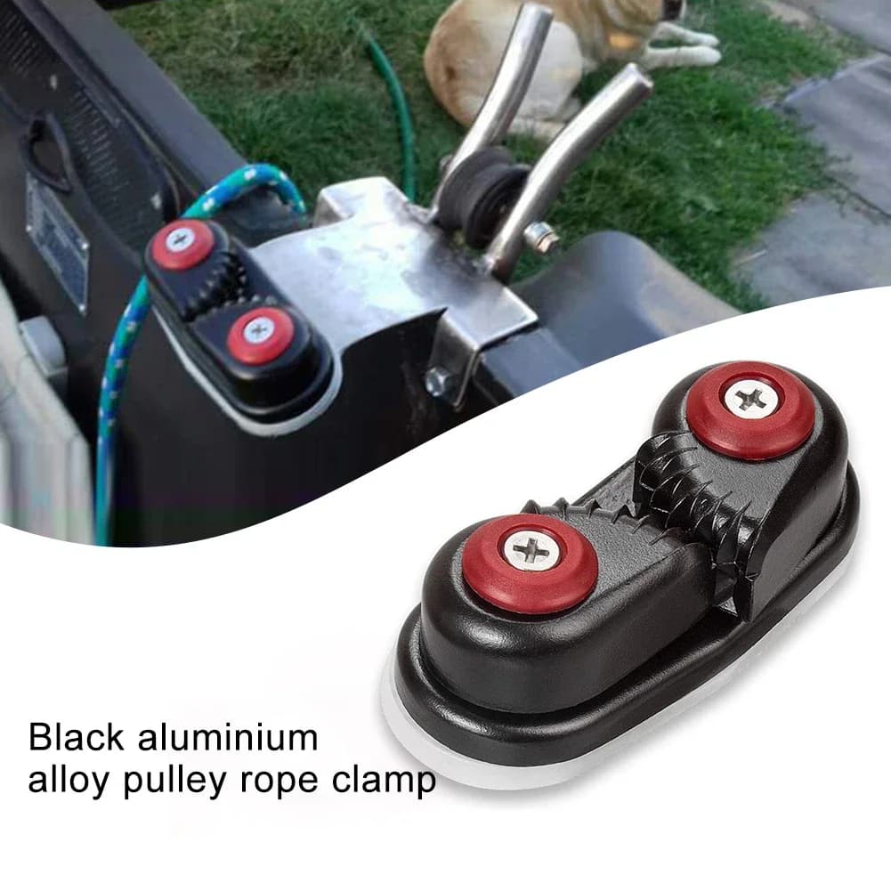 Lega di alluminio barca a remi camma tacchetti Fairlead Rope Gripper Marine Sailing barca a vela Kayak canoa gommone accessori