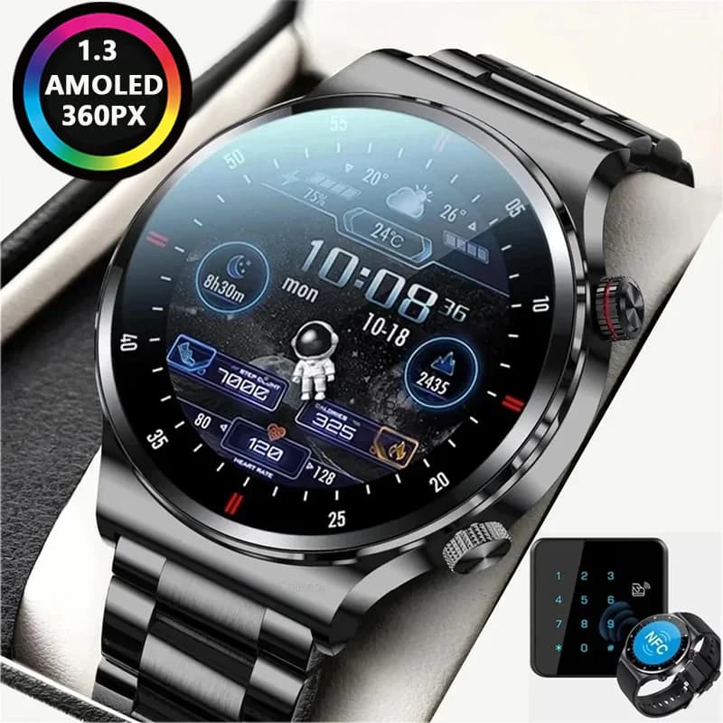 GPS ECG + PPG Chiamata Bluetooth Astuto Della Vigilanza Degli Uomini 2025 Braccialetto di Sport NFC Impermeabile Orologio Personalizzato Viso Uomini SmartWatch Per IOS Android