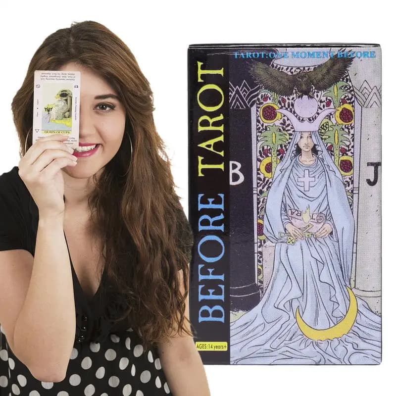 Prima delle carte dei tarocchi 78 Prima dell'anglese Vision Carte del mazzo Oracle Giochi da tavolo per divinazione Giocattolo per predizione del futuro per principianti