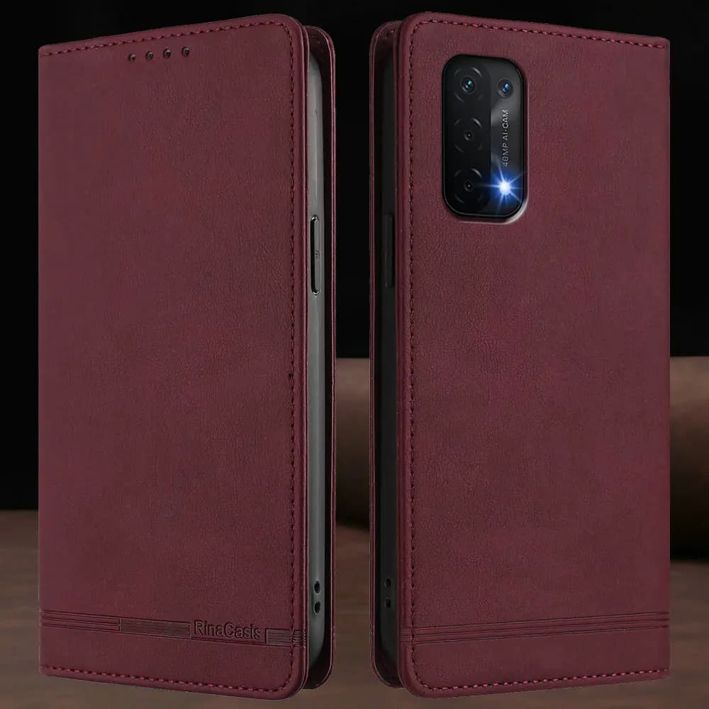 Per OPPO A94 5G RFID Portafoglio in pelle Custodia magnetica per OPPO A95 A75 A54 A96 A76 A36 A 57 77 16 15 S A54S A17 A92 A72 A52 Cover