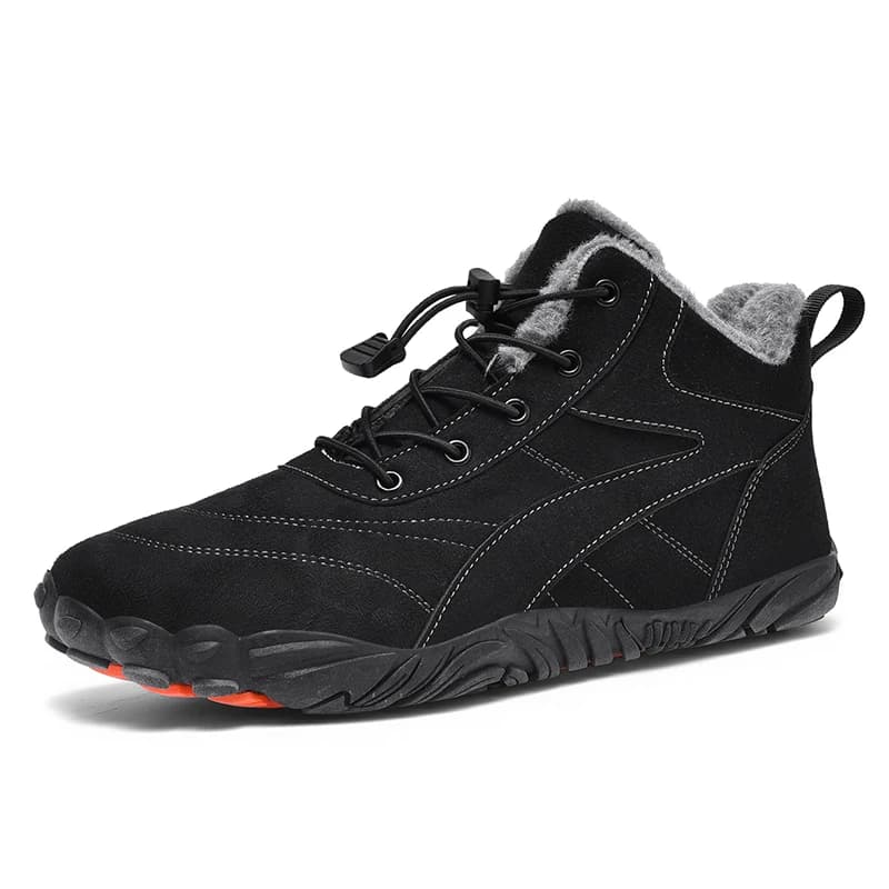 Men's Snow Boots with Fur Hot Outdoor Trekking Shoes Anti-slip Suede Boots Men's Walking Shoes Women's Low Shoes Botas casual