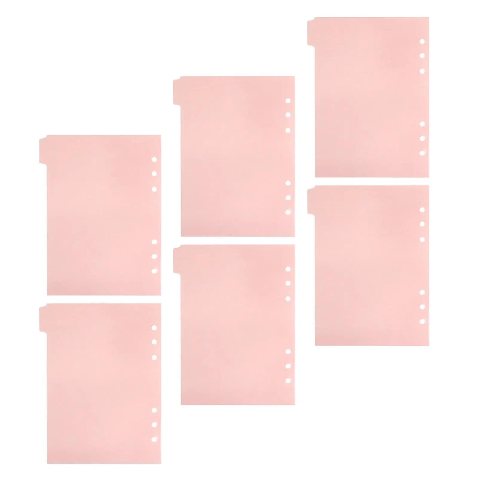 6Pcs Notebook Dividers with Writeable Tabs Creative Index Dividers for Binders Planners Reports Presentations Research